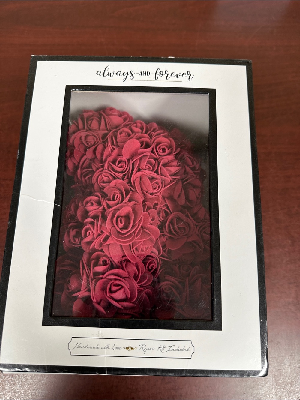 Red Rose Heart Home Accent